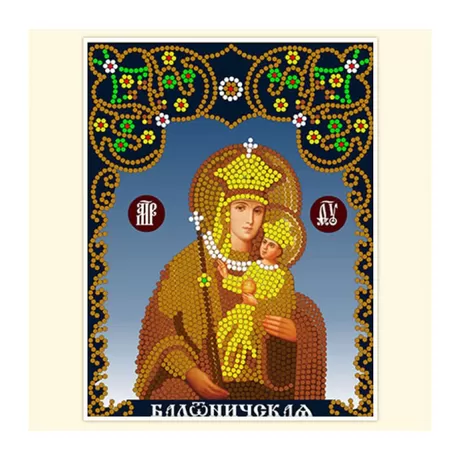 Набор для вышивания бисером МК - 147 Белыничская икона Богородицы 12х16