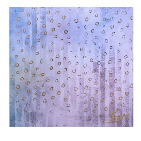 Бумага с фольгированием «Любовь», 15.5 × 15.5 см, 250 г/м