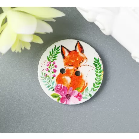 Пуговица дерево 