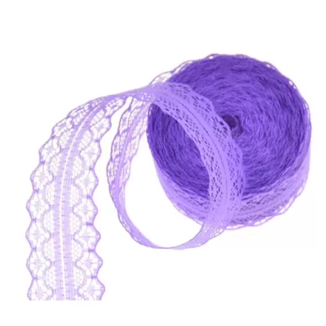 Кружево 3 см цв.фиолетовый