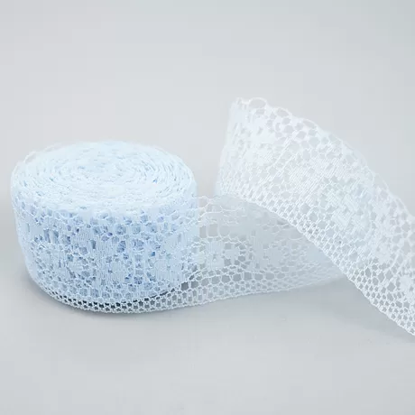 Кружево 4 см цв.голубой светлый