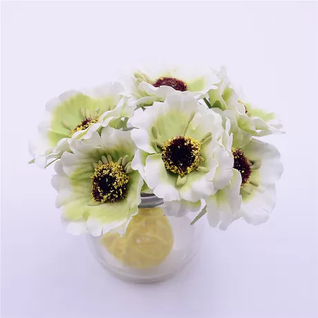 Букетик маков (6 шт) цв.молочный