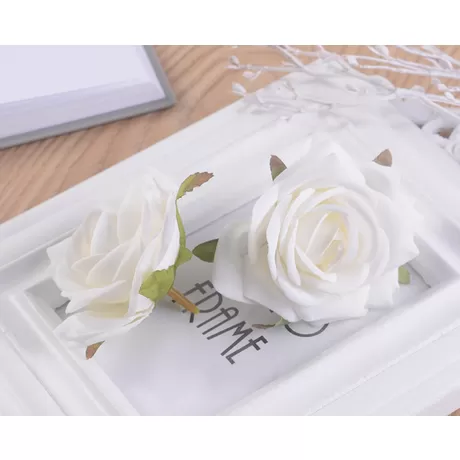 Бутон розы цв.белый 7 см