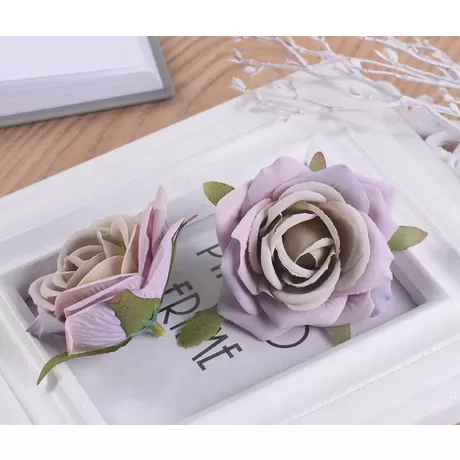 Бутон розы цв.сиреневый 7 см