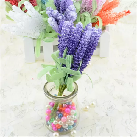 Букетик лаванды (10 шт) 15 см фиолетовый