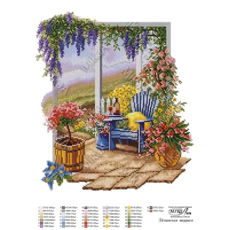 Схема для вышивания бисером 