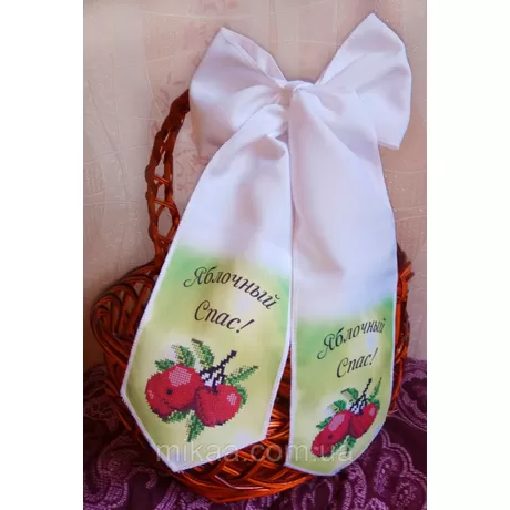 Бант праздничный № 15 схема для вышивки бисером 13х145 см