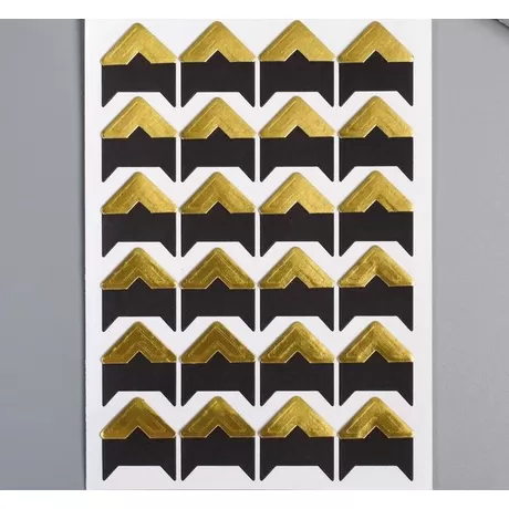 Набор уголков с кармашком для фотографий 24 уголка 