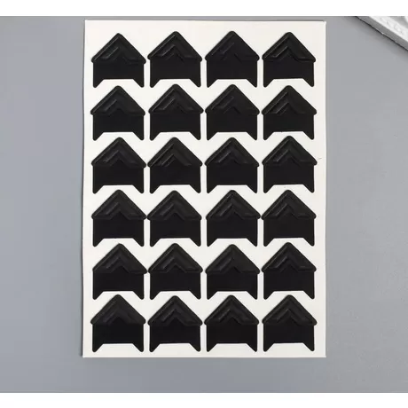 Набор уголков с кармашком для фотографий 24 уголка 