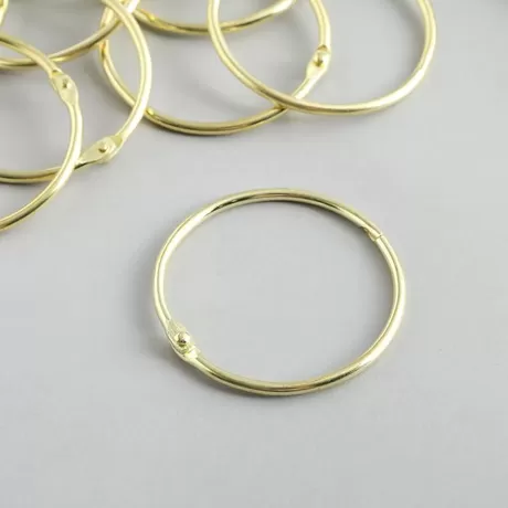 Кольца для фотоальбома 50 мм (2 шт) золото