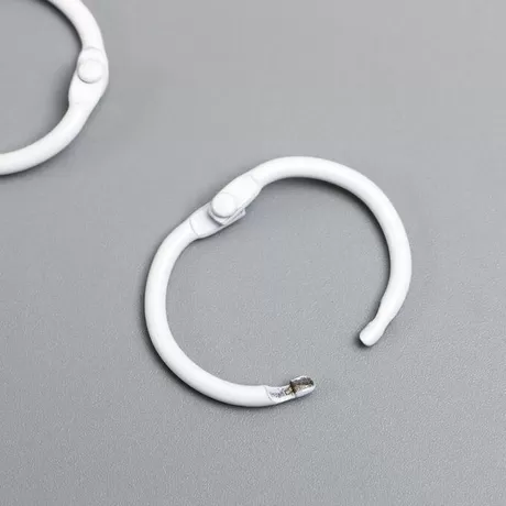 Кольца для альбомов 35 мм, 2 шт, белый