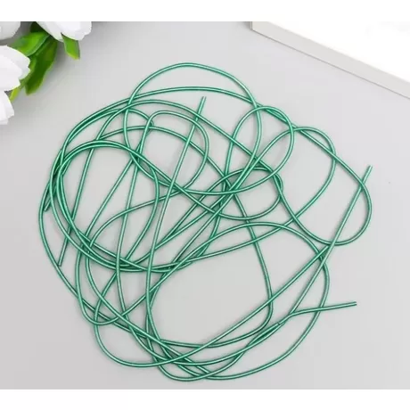 Канитель мягкая, гладкая, 1,3 мм, матовый, нефрит 5 гр