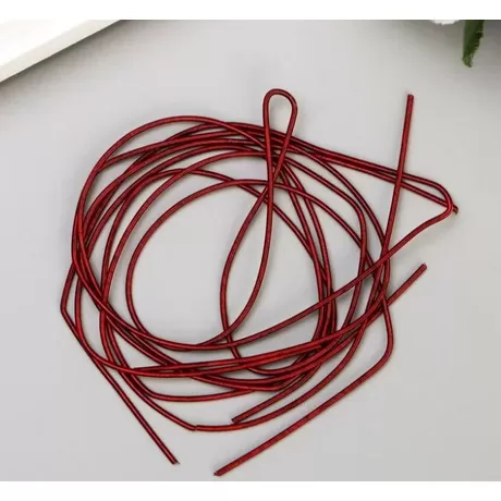 Канитель мягкая, гладкая, 1,3 мм, матовый, марсала 5 гр