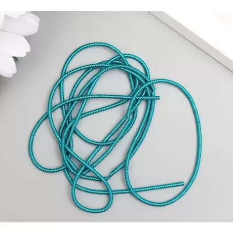 Канитель мягкая, гладкая, 0,7 мм, глянец, лазурно-зеленый, 5 гр.