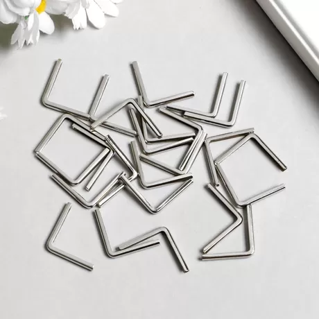 Защитный уголок для альбома металл серебро 2,2х3х0,5 см / 1 шт