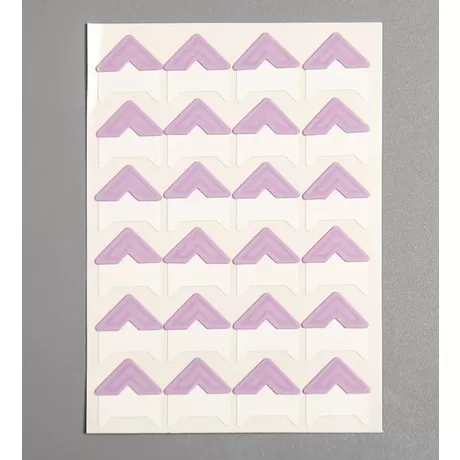 Набор уголков с кармашком для фотографий 24 уголка 