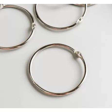 Кольца для альбомов 55 мм, 2 шт, серебро