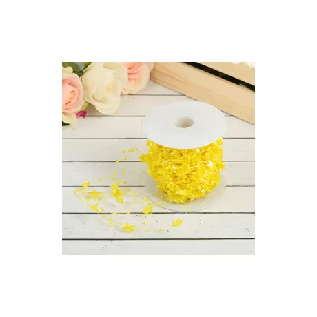 Бусины на леске Звездочки (желтый) / 1 м