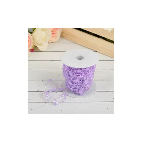 Бусины на леске Шарики (сиреневый) / 1 м