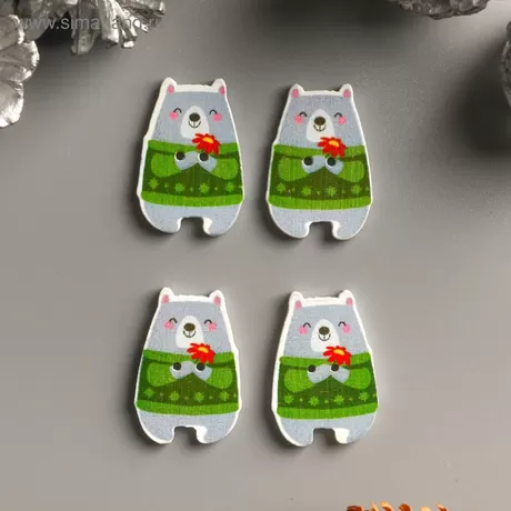 Пуговица декоративная дерево 