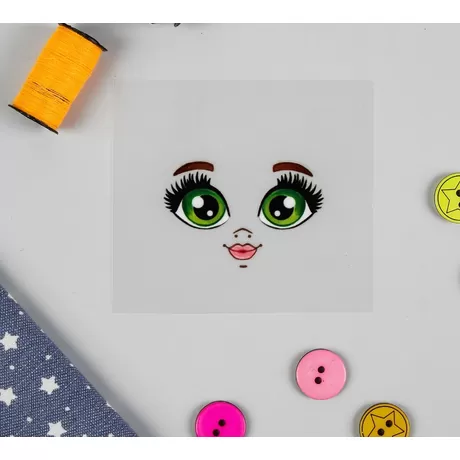 Термонаклейка для декорирования текстильных изделий «Кукла Вероника» 6,5х6,3 см