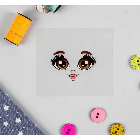 Термонаклейка для декорирования текстильных изделий «Кукла Маша» 6,5х6,3 см