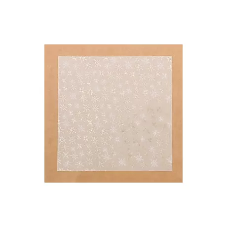 Калька декоративная c фольгированием «Зимнее утро», 30,5 × 30,5 см / 1 лист