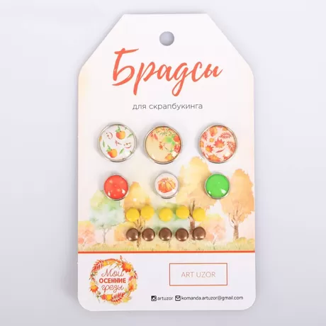 Набор брадсов для скрапбукинга «Мои осенние грёзы», 8 × 14 см